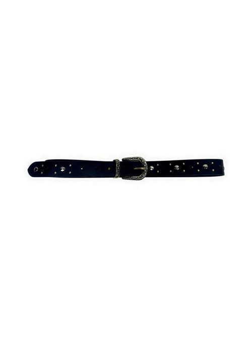 cintura donna nera con strass BaxLab Milano | M69OV-61
